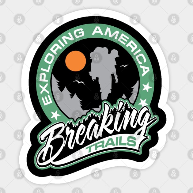 EXPLORING AMERICA Sticker by razrgrfx